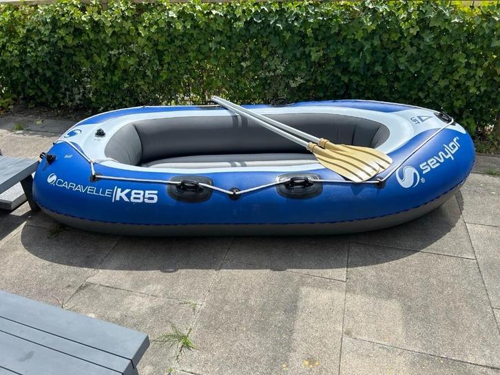 Opblaasboot Sevylor Caravelle K85 inlc 2 peddels, Kinderen en Baby's, Speelgoed | Buiten | Opblaasfiguren, Zo goed als nieuw, Ophalen