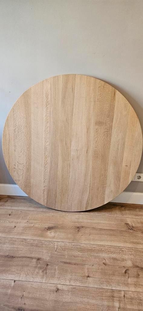 Massief eiken tafelblad (118x4), Huis en Inrichting, Tafels | Eettafels, Nieuw, 50 tot 100 cm, 200 cm of meer, Vijf personen of meer