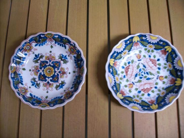 Makkum Tichelaar wandborden 16,5 cm. 2 stuks, Antiek en Kunst, Antiek | Wandborden en Tegels, Ophalen of Verzenden