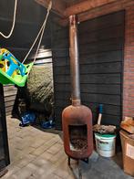 Houtkachel / Buitenkachel met RVS Pijp, Ophalen of Verzenden, Gebruikt