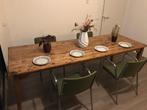 grote vintage tafel 250 x 89 x 79 oak wood, Huis en Inrichting, Tafels | Eettafels, Ophalen, Gebruikt, Eikenhout, 200 cm of meer