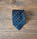 Zijden donkerblauwe stropdas met bloemenmotief, Kleding | Heren, Stropdassen, Ophalen of Verzenden, Zo goed als nieuw, Blauw