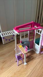 Barbiehuis met zwembad, Kinderen en Baby's, Speelgoed | Poppenhuizen, Ophalen, Zo goed als nieuw