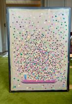 Handgemaakt Bloemenboot Schilderij - 50x70 cm, Ophalen