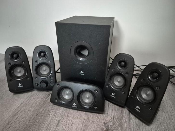 LOGITECH Z506 SET 5.1 SURROUND SOUND SYSTEEM - GOED GELUID!, Audio, Tv en Foto, Home Cinema-sets, Overige spelers, 70 watt of meer