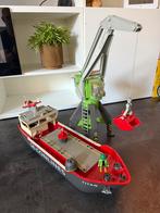 Playmobil vrachtschip met hijskraan, Ophalen of Verzenden, Zo goed als nieuw, Complete set
