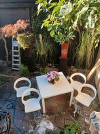 Tuinset met 4 stoelen, Tuin en Terras, Tuinsets en Loungesets, 4 zitplaatsen, Kunststof, Gebruikt, Ophalen of Verzenden