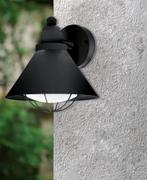 mooie nieuwe buitenlampen eglo barrosela zwart, Staal, Wandlamp, Waterbestendig, Nieuw