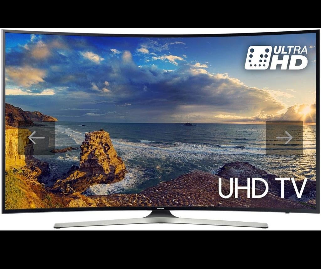 Samsung curved uhd tv 49 inch, Ophalen, Gebruikt, 50 Hz, LCD
