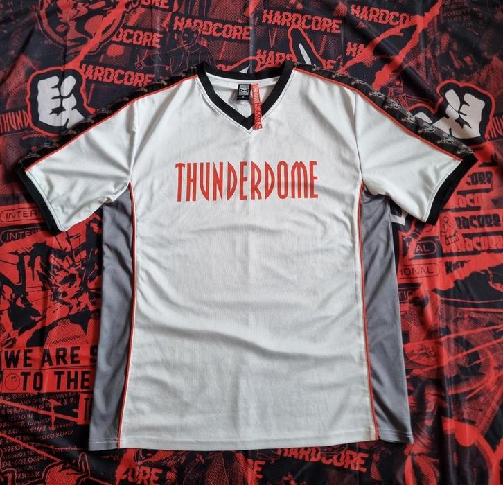 Thunderdome Soccershirt Kicks XL ID&T Hardcore Gabber Early, Kleding | Heren, T-shirts, Zo goed als nieuw, Maat 56/58 (XL), Wit