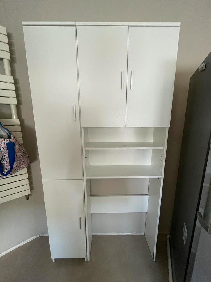 Wasmachinekast - Wegens droger overbodig, Huis en Inrichting, Kasten | Kledingkasten, Gebruikt, 150 tot 200 cm, 50 tot 100 cm