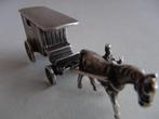 Miniatuur zilver AR37 werkkeet + paard zilveren miniaturen, Ophalen of Verzenden, Zilver