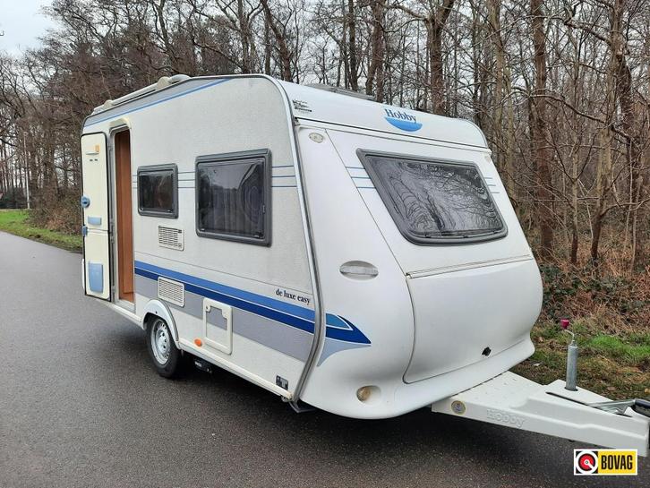 Hobby De luxe Easy 400 SF Dorema LF/VT MultiNova, Caravans en Kamperen, Caravans, tot en met 4, 750 - 1000 kg, Treinzit, Hobby