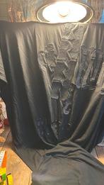 Rundholz, zwarte grote dun katoenen sjaal, glim opdruk, Ophalen of Verzenden, Zo goed als nieuw, Maat 46/48 (XL) of groter, Sjaal