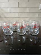 MAX fruitbierglazen, van der Ghinste brouwerij (11), Ophalen of Verzenden, Zo goed als nieuw, Glas of Glazen