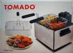 Nette Tomado RVS dubbele friteuse TM-5534 inhoud 5 liter, 4 liter of meer, Ophalen of Verzenden, Gebruikt, Duo-friteuse