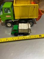 Tonka en Sanson Bravo 3 stuks vuilnisauto's dumpauto's, Ophalen of Verzenden, Gebruikt