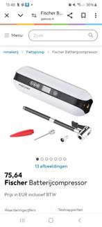 Fischer 3 in 1 compressor lamp en powerbank, Fietsen en Brommers, Ophalen of Verzenden, Elektrisch, Nieuw