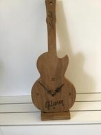 Mooie houten gitaarklok, Huis en Inrichting, Ophalen of Verzenden, Zo goed als nieuw, Staande klok