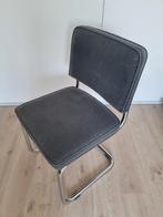 6x Zuiver antraciet stoel (gladde stof, niet de rib), Huis en Inrichting, Stoelen, Ophalen, Zo goed als nieuw, Eén, Stof