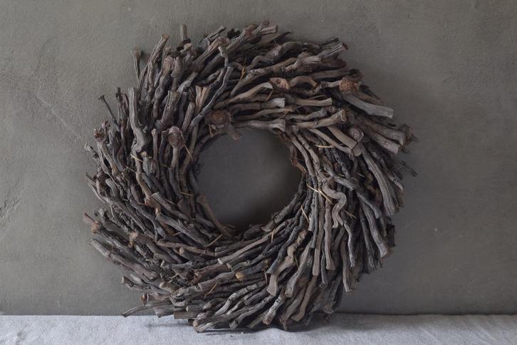 Krans botay naturel 40 cm, Huis en Inrichting, Woonaccessoires | Kransen, Nieuw, Ophalen
