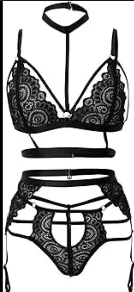 Sexy lingerie set - zwart kant, Overige typen, Zwart, Nieuw, Ophalen of Verzenden