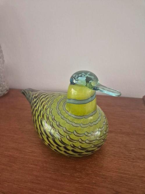 Glazen eend IIttalla, Antiek en Kunst, Antiek | Glas en Kristal, Ophalen of Verzenden