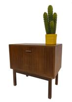 Vintage Kastje Compact Klepkast Jaren 60 Teak Fineer