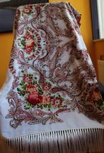 Nieuwe wollen sjaal met bloemenpatroon, Ophalen of Verzenden, Nieuw, Maat 46/48 (XL) of groter, Sjaal