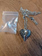 Ashanger met vleugel en ketting - Nieuw, Sieraden, Tassen en Uiterlijk, Kettingen, Overige materialen, Verstelbaar, Nieuw, Ophalen of Verzenden
