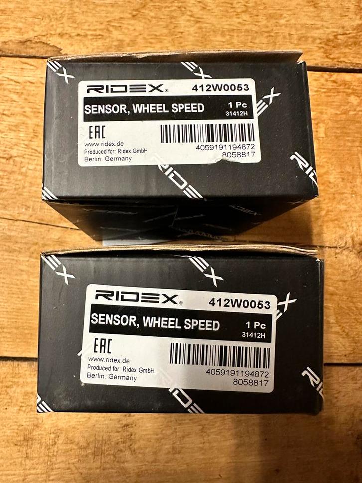 2 stuks RIDEX Wielsensor ABS BMW 3-serie, 1-serie, Auto-onderdelen, Elektronica en Kabels, BMW, Nieuw, Ophalen of Verzenden