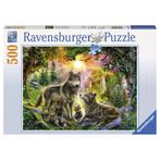 Ravensburger: Wolvenfamilie in de nacht 500 stukjes, Ophalen of Verzenden, 500 t/m 1500 stukjes, Nieuw, Legpuzzel