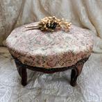 Antiek Frans voetenbankje....gobelin., Verzenden