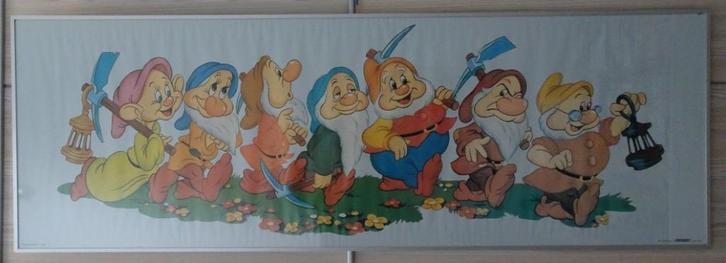 Poster 7 dwergen, Kinderen en Baby's, Kinderkamer | Inrichting en Decoratie, Gebruikt, Wanddecoratie, Ophalen