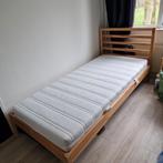 1 persoonsbed incl matras, Huis en Inrichting, Slaapkamer | Bedden, 90 cm, Modern, Eenpersoons, Bruin