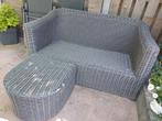 Tuinbank, Tuin en Terras, Tuinsets en Loungesets, Gebruikt, Rotan, Bank, Ophalen