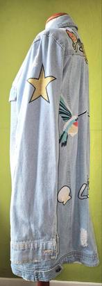 Lange spijkerjas maat 40, Maat 38/40 (M), Blauw, Ophalen of Verzenden, Zo goed als nieuw