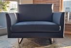 Montis Axel Loveseat refurbished nieuw leder - Nero Black, Verzenden, Nieuw, 75 tot 100 cm, Montis Design
