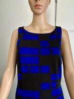 H132 Claudia Strater maat 36=S jurk jurkje blauw/zwart, Kleding | Dames, Jurken, Blauw, Ophalen of Verzenden, Zo goed als nieuw