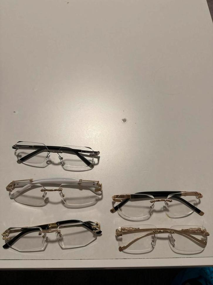 Stijlvolle Sierbrillen - Unisex, Sieraden, Tassen en Uiterlijk, Zonnebrillen en Brillen | Heren, Nieuw, Bril, Overige merken, Overige kleuren