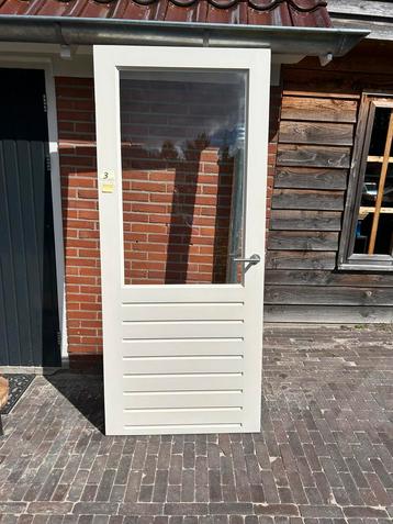 Deur 3 mooie strakke zware hardhouten brandwerende deur beschikbaar voor biedingen