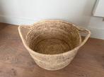 Grote rieten mand H&M / Zara Home - 44x25 cm, Mand, Rond, Ophalen of Verzenden, Zo goed als nieuw