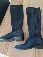 1x Gedragen Di Lauro lange navy suède laarzen, Kleding | Dames, Schoenen, Ophalen of Verzenden, Zo goed als nieuw, Blauw, Hoge laarzen