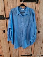 Blauwe linnen blouse h&m maat l/xl zo goed als nieuw, Blauw, Maat 42/44 (L), H&M, Ophalen of Verzenden