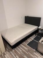 Bed 120x200 cm inclusief matras, Gebruikt, Eenpersoons, Zwart, Ophalen of Verzenden