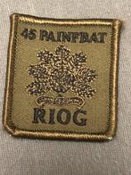 5x5 borstembleem RIOG 45 painfbat, Verzenden, Landmacht, Nederland, Embleem of Badge