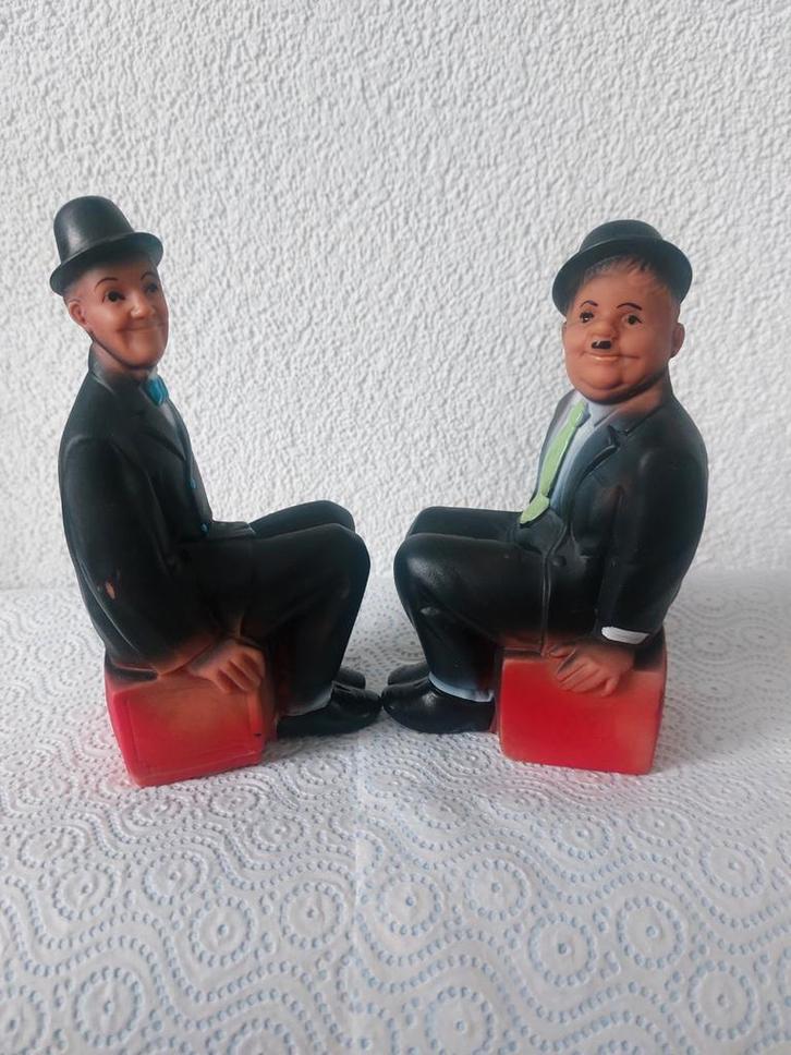 Laurel & Hardy Zeldzame Pieppopen, Verzamelen, Beelden en Beeldjes, Zo goed als nieuw, Mens, Ophalen of Verzenden
