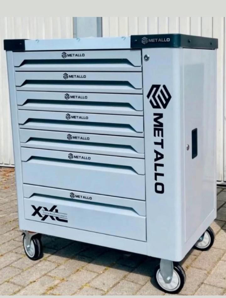 Metallo 7 laden 6 vol gereedschapkar, Doe-het-zelf en Verbouw, Gereedschapskisten, Nieuw, Gevuld, Ophalen of Verzenden