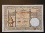 French IndoChina 100 piastres 1936-39 Zfr/Pr biljet, Postzegels en Munten, Ophalen of Verzenden, Midden-Oosten