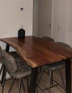 Hoge bar/eettafel inclusief stoelen, Huis en Inrichting, Tafels | Eettafels, 50 tot 100 cm, Rechthoekig, Zo goed als nieuw, Ophalen
